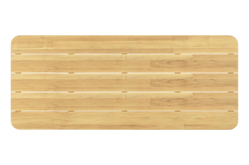 Orso tuintafel rechthoekig afgerond in teak - L 240 x B 100 x H 75 cm