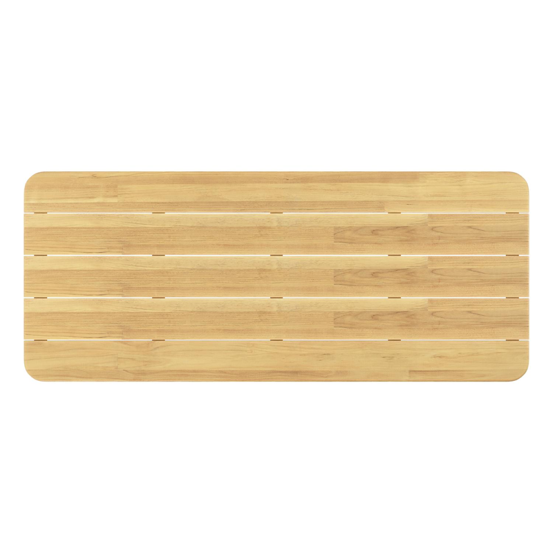 Orso tuintafel rechthoekig afgerond in teak - L 240 x B 100 x H 75 cm