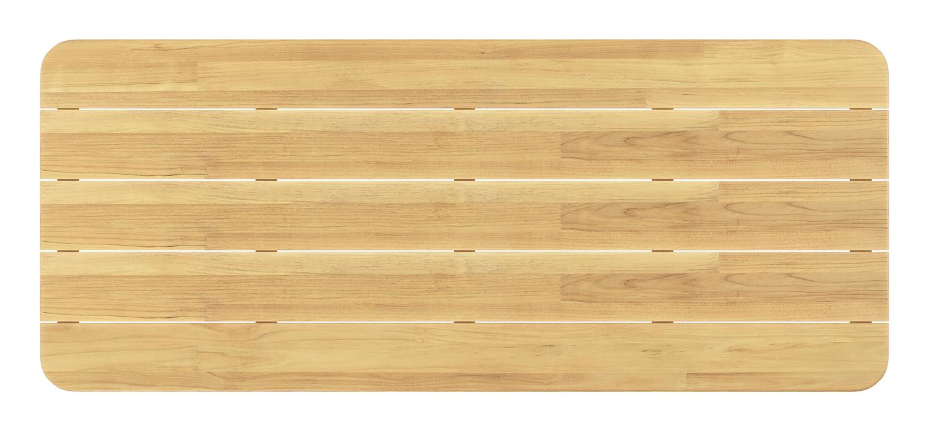 Orso tuintafel rechthoekig afgerond in teak - L 240 x B 100 x H 75 cm