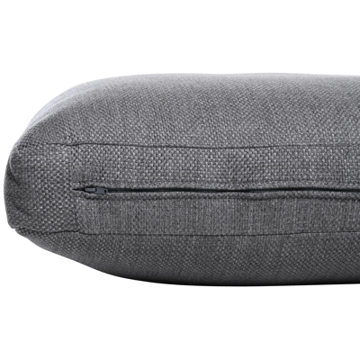 Alcudia loungehoek in wit aluminium en met grijs weather+ softtouch kussen en loungetafel