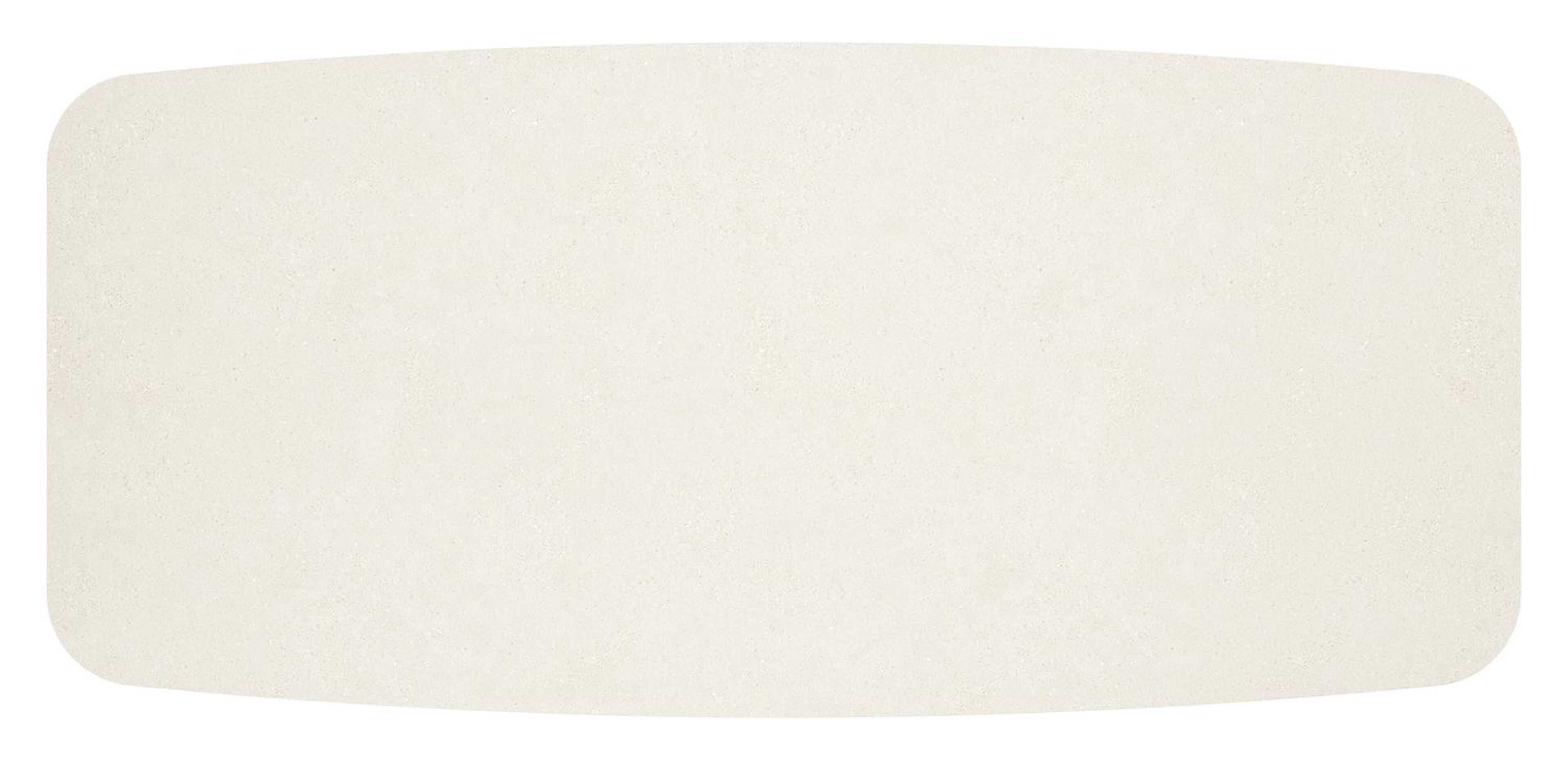 Mosa tuintafel bootvorm in beige aluminium en sintered stone Crema minerale - L 240 x B 110 x H 74 cm