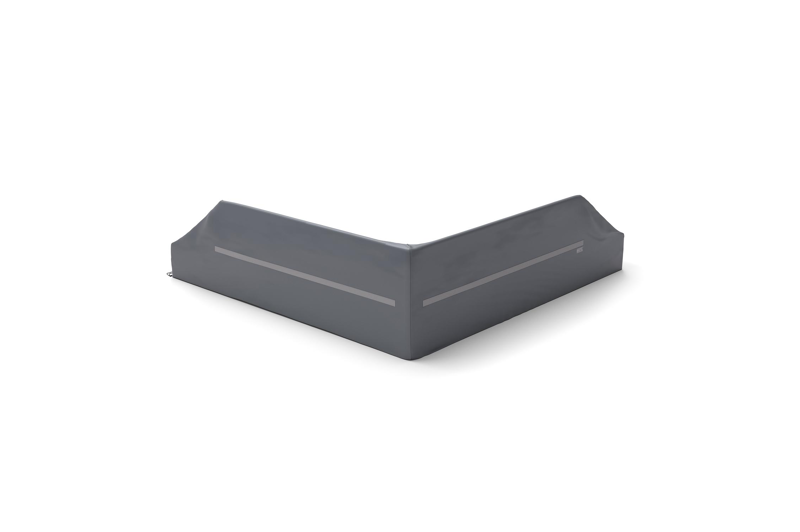 Bolzano beschermhoes lounge 2-zit + hoek + 2-zit - L1: 279 cm x L2: 279 cm x B: 81 cm x H: 65 cm