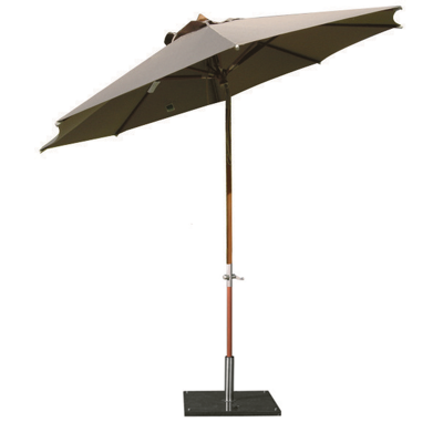 Prata parasol met tiltfunctie in met polyester parasoldoek - (zonder voet)
