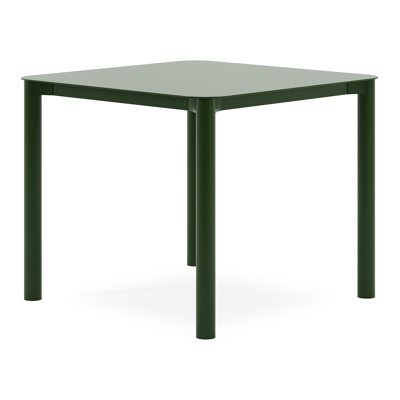 Orso tuintafel afgerond vierkant in groen aluminium - L 90 x B 90 x H 75 cm