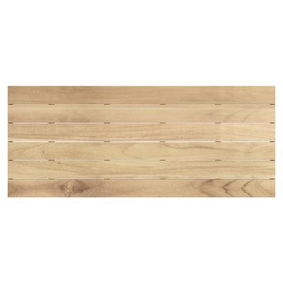 Capri tuintafel in zwart aluminium en teak - L 240 x B 100 x H 75,5 cm