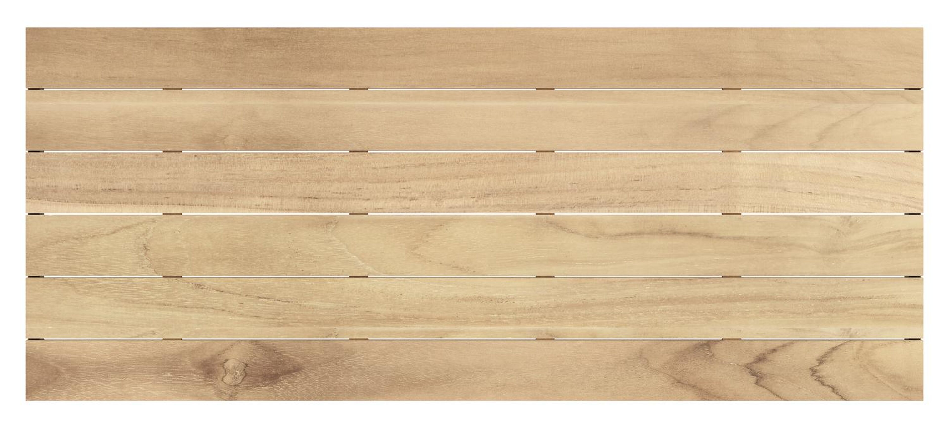 Capri tuintafel in zwart aluminium en teak - L 240 x B 100 x H 75,5 cm