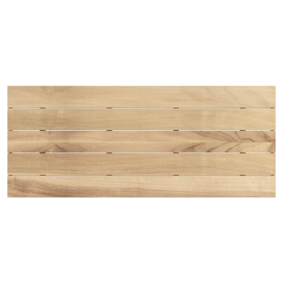 Como tuintafel in wit aluminium en teak - L 240 x B 100 x H 75 cm