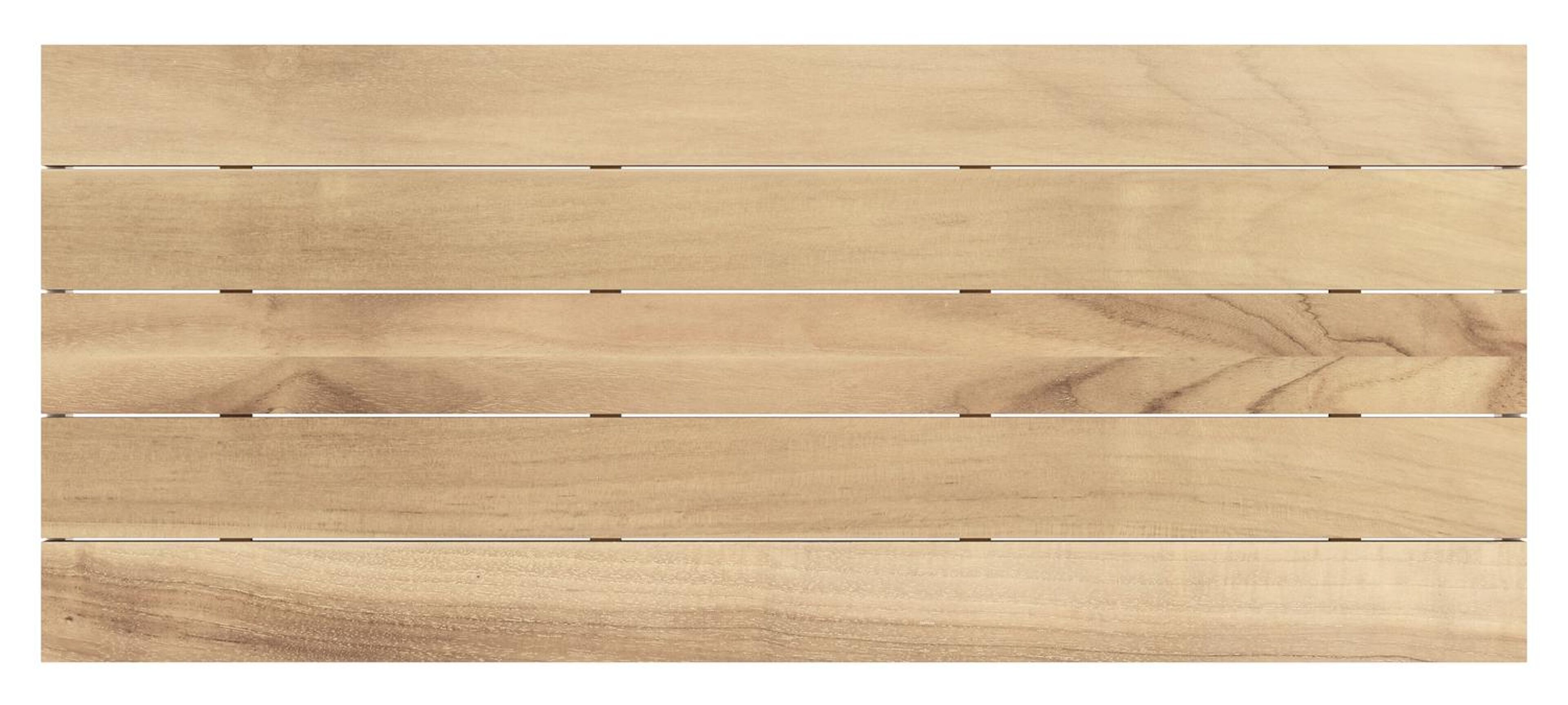 Como tuintafel in wit aluminium en teak - L 240 x B 100 x H 75 cm
