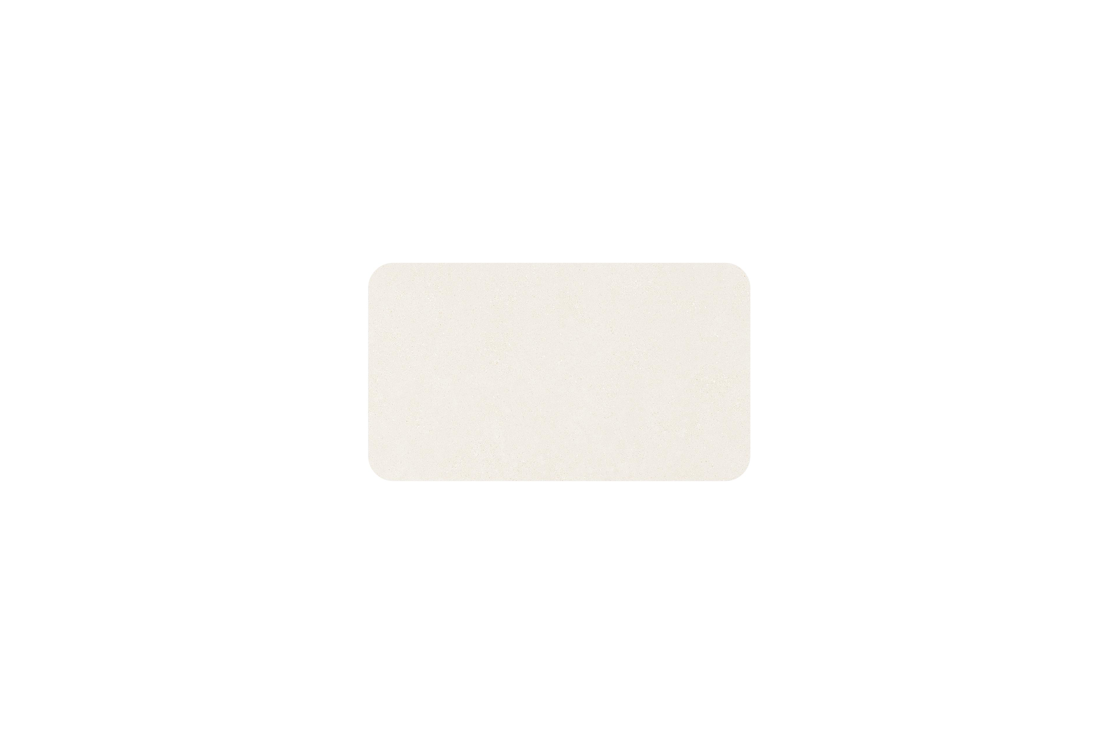 Orso tuintafel rechthoekig afgerond in beige aluminium en volkeramiek beige - L 140 x B 80 x H 75 cm