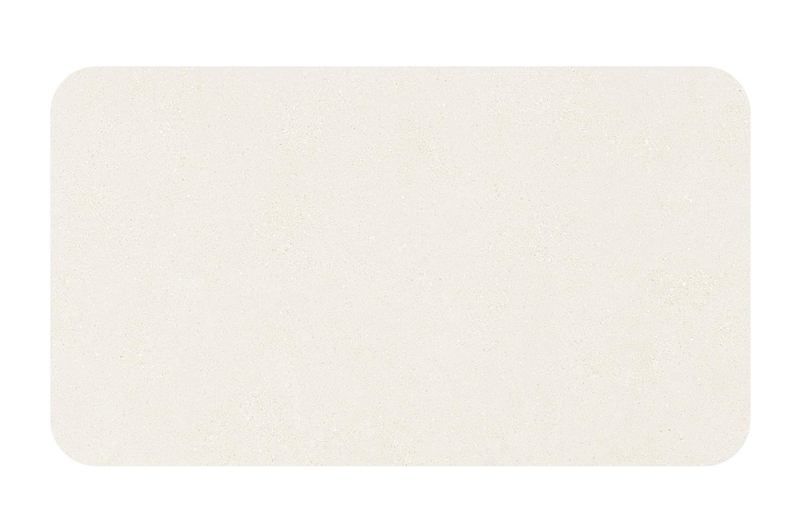 Table de jardin Orso rectangulaire arrondi en aluminium beige et céramique pleine beige - Lg. 140 x Lrg. 80 x Haut. 75 cm