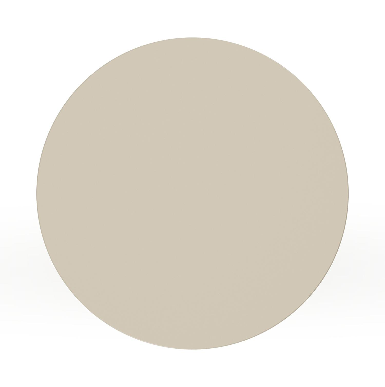 Table d'appoint Bomero en aluminium beige- Diam. 48 x Haut. 50 cm