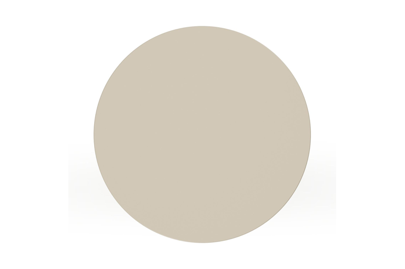 Bomero bijzettafel in beige aluminium - Dia. 48 x H 50 cm