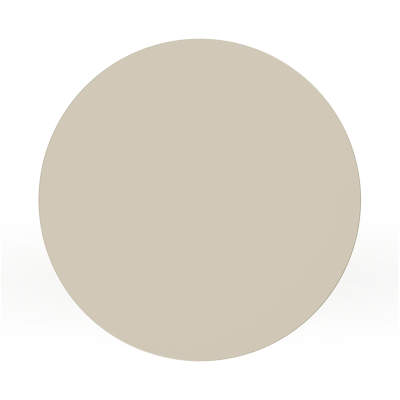 Bomero bijzettafel in beige aluminium - Dia. 48 x H 50 cm