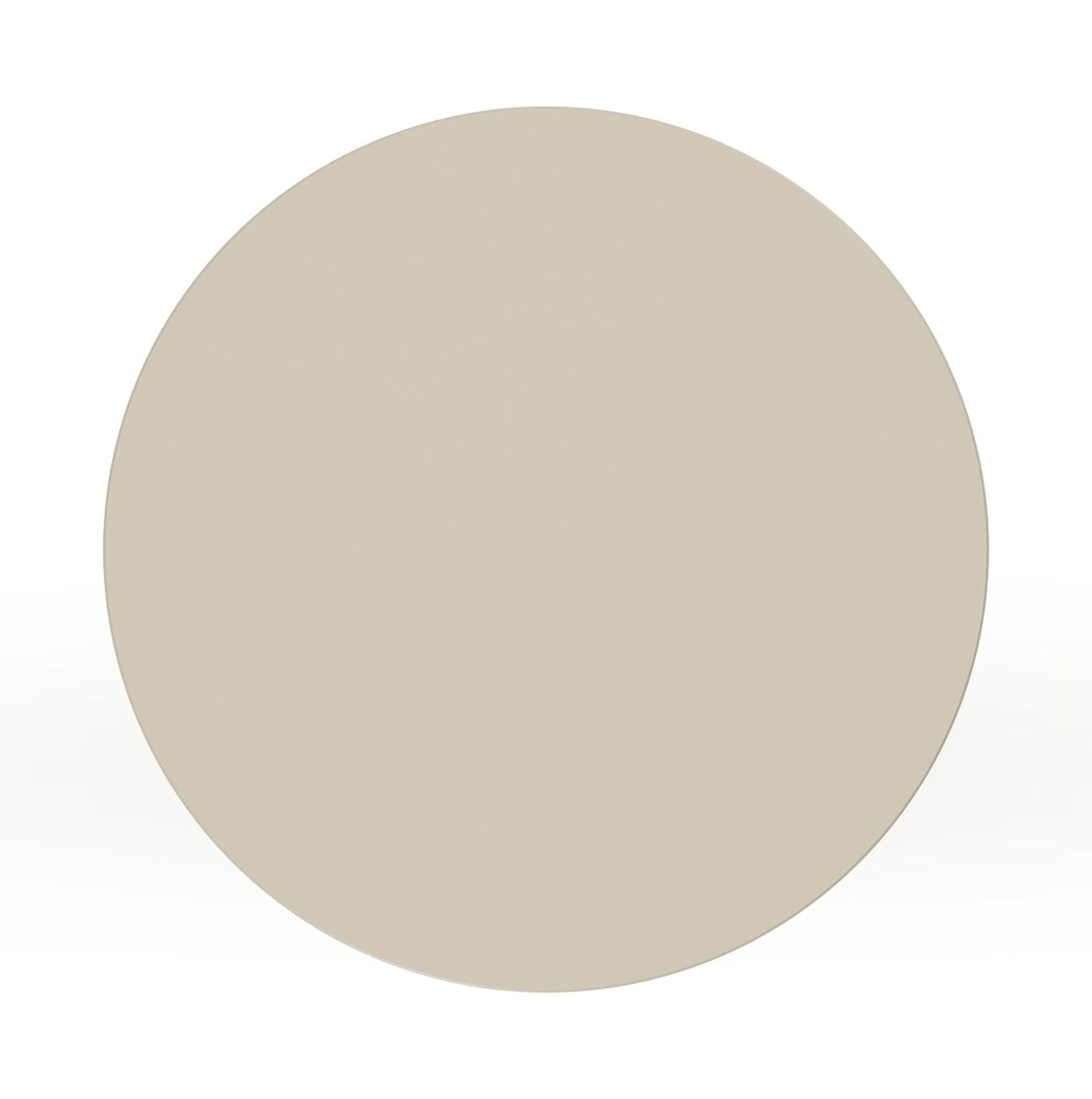 Bomero bijzettafel in beige aluminium - Dia. 48 x - Dia. 48 x H 51 cm