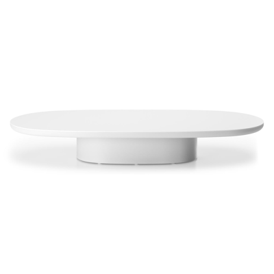 Amico loungetafel bombo in wit aluminium en volkeramiek Arctic White - L 171 x B 89 x H 24 cm