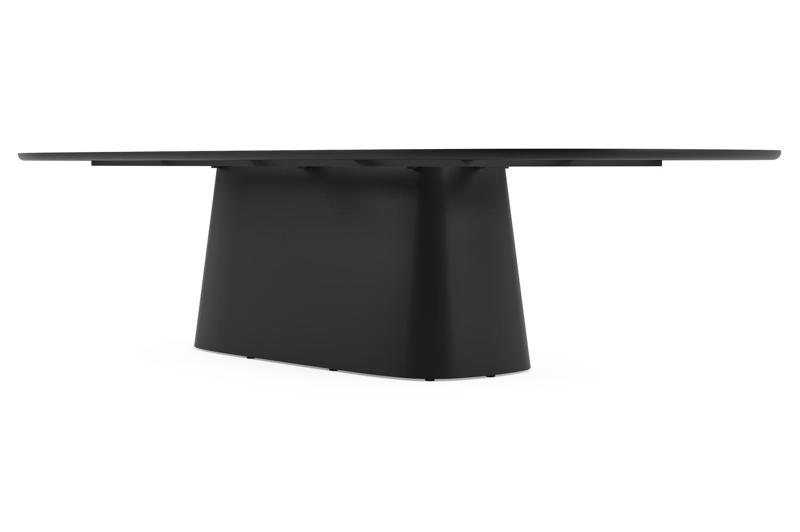 Amico tuintafel bombo xl in zwart aluminium en volkeramiek Taj Mahal - L 320 x B 148 x H 73.5 cm