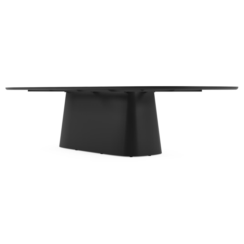 Amico tuintafel bombo xl in zwart aluminium en volkeramiek Black Obsession - L 320 x B 148 x H 73.5 cm