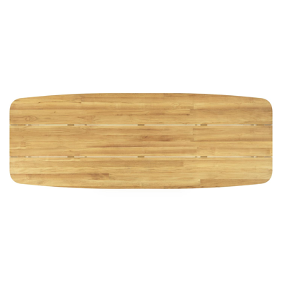 Cesano tuintafel in wit aluminium en teak - L 315 x B 115 x H 75 cm