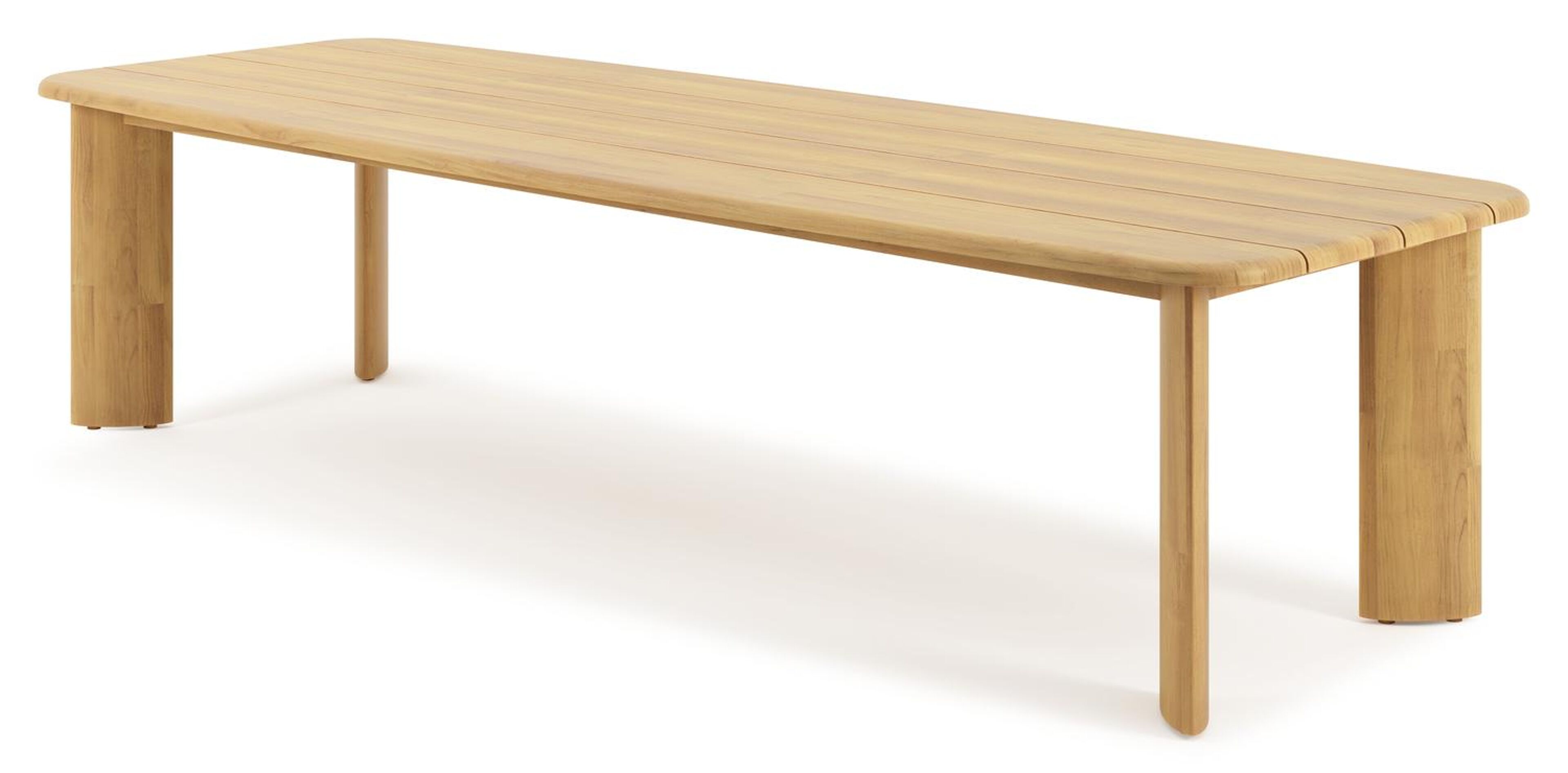 Gardo tuintafel bootvorm in teak - L 315 x B 115 x H 75 cm