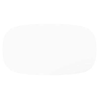 Amico tuintafel bombo xl in zwart aluminium en volkeramiek Arctic White - L 270 x B 148 x H 73.5 cm