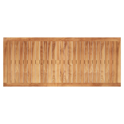 Varese tuintafel rechthoekig in beige aluminium en teak - L 220 x B 92 x H 73.5 cm