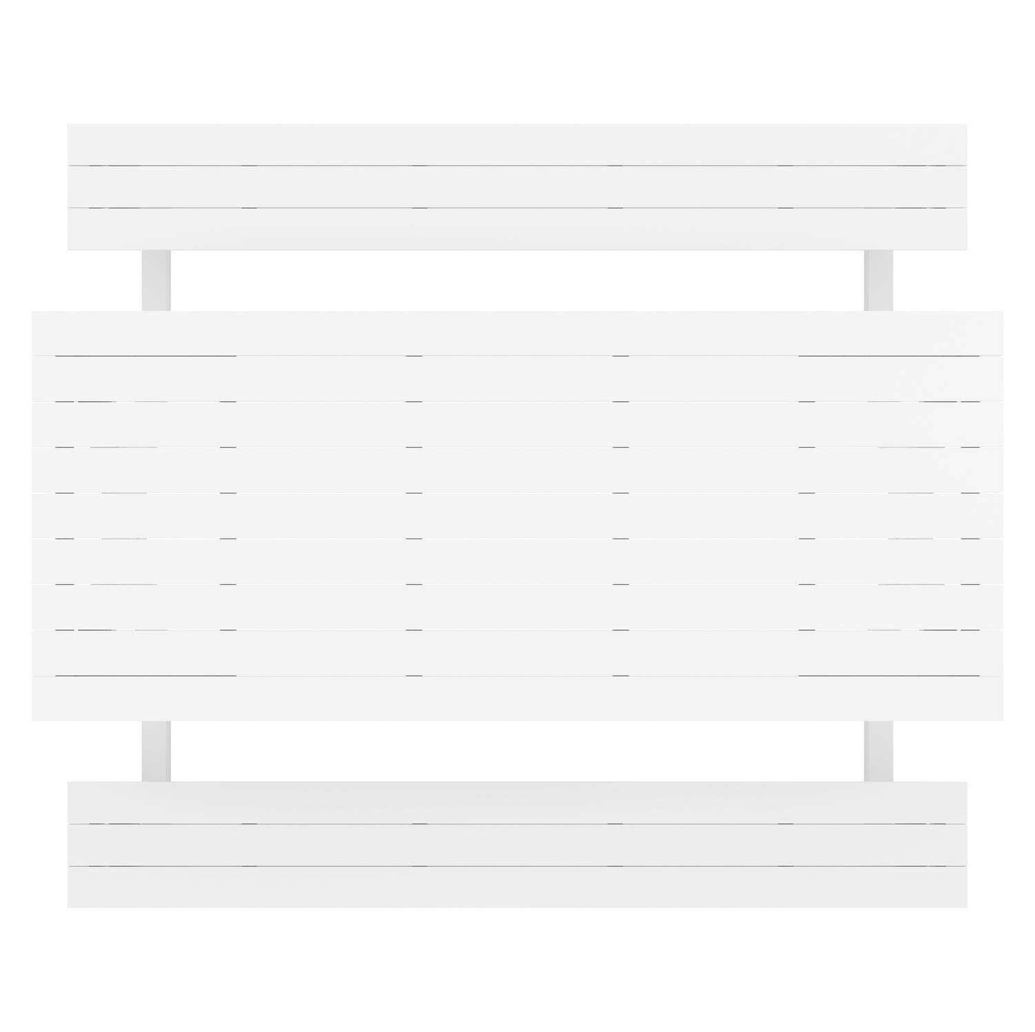 Mundo picknicktafel in wit aluminium - L 200 x B 174 x H 75 cm