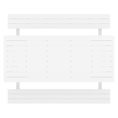 Table de pique-nique Mundo en aluminium blanc - Lg 200 x Larg 174 x H 75 cm