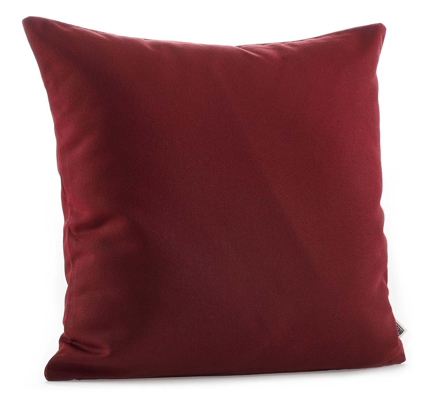 Coussin déco 55 x 55 cm en all weather sunbrella® luxe solid burgundy