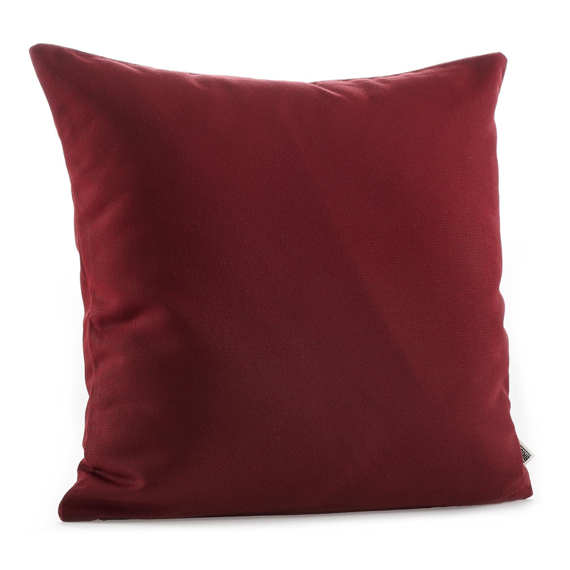 Coussin déco 55 x 55 cm en all weather sunbrella® luxe solid burgundy
