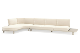 Chaise longue rechts + 3-zit