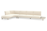 Chaise longue rechts + 3-zit