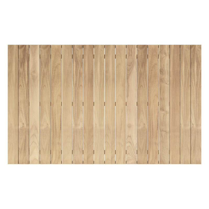 Nano XL tuintafel rechthoekig in beige aluminium en teak L 240 x B 148 x H 75 cm