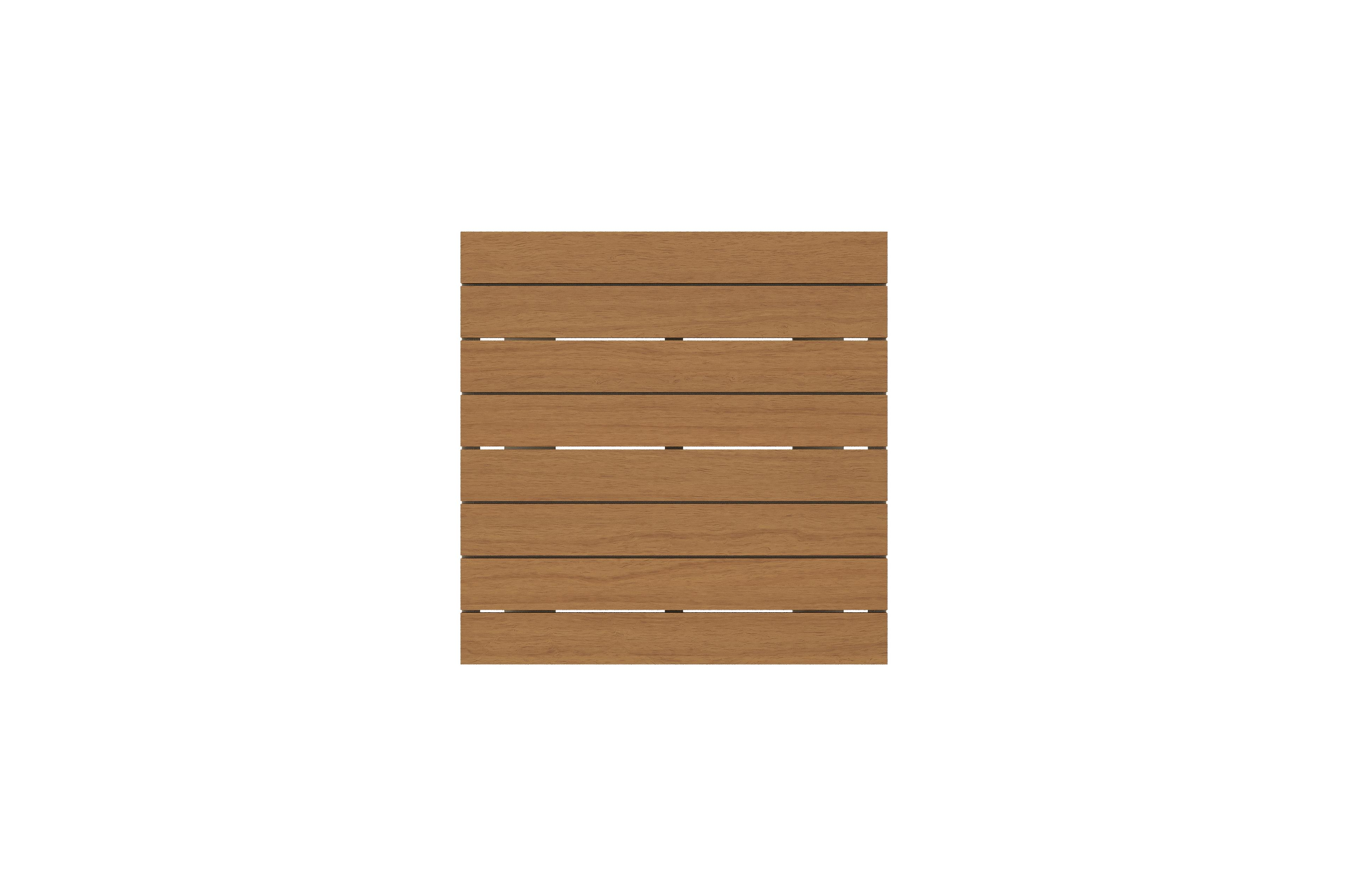 Alora loungetafel in beige aluminium en polywood - L 77 x B 77 x H 35 cm