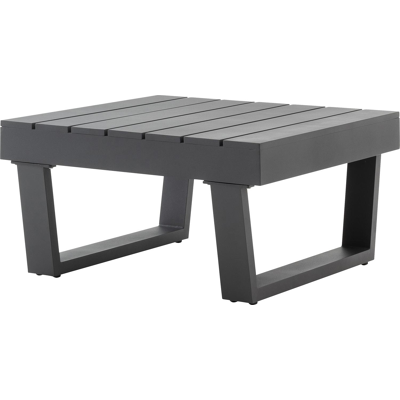 Table basse Modica en aluminium noir - Lg 72 x larg. 72 x H 38 cm