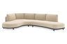 Chaise longue rechts + 2-zit organisch