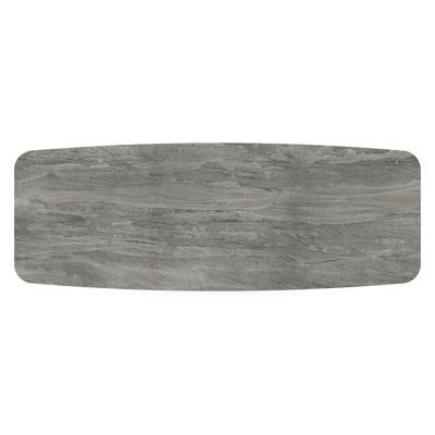 Donato tuintafel in zwart aluminium en volkeramiek aspen grey - L 315 x B 115 x H 74 cm