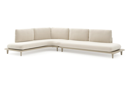 Chaise longue rechts + 3-zit