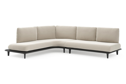 Chaise longue rechts + 2-zit