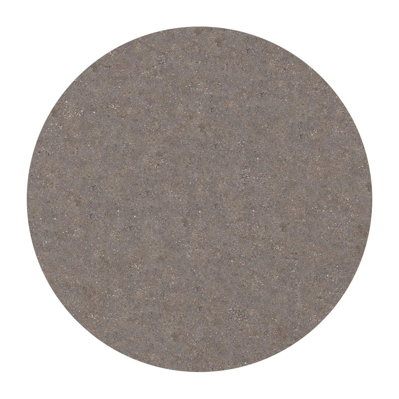 Table de jardin Fano ronde en aluminium blanc et céramique pleine Wulong - Diam. 110 x Haut. 75 cm