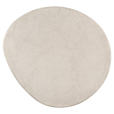 Table basse Globo en béton beige - Lg. 120 x Lrg. 112 x Haut. 34 cm