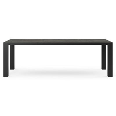 Table de jardin Nano en aluminium noir et céramique pleine black obsession - Lg 240 x Larg. 100 x H 75 cm