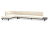 Chaise longue rechts + 3-zit