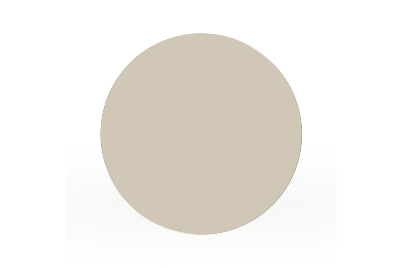 Bomero bijzettafel in beige aluminium - Dia. 34 x H 46 cm