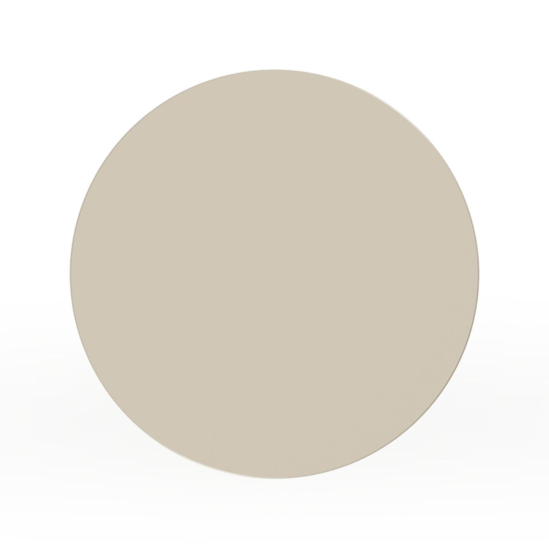 Bomero bijzettafel in beige aluminium - Dia. 34 x H 46 cm