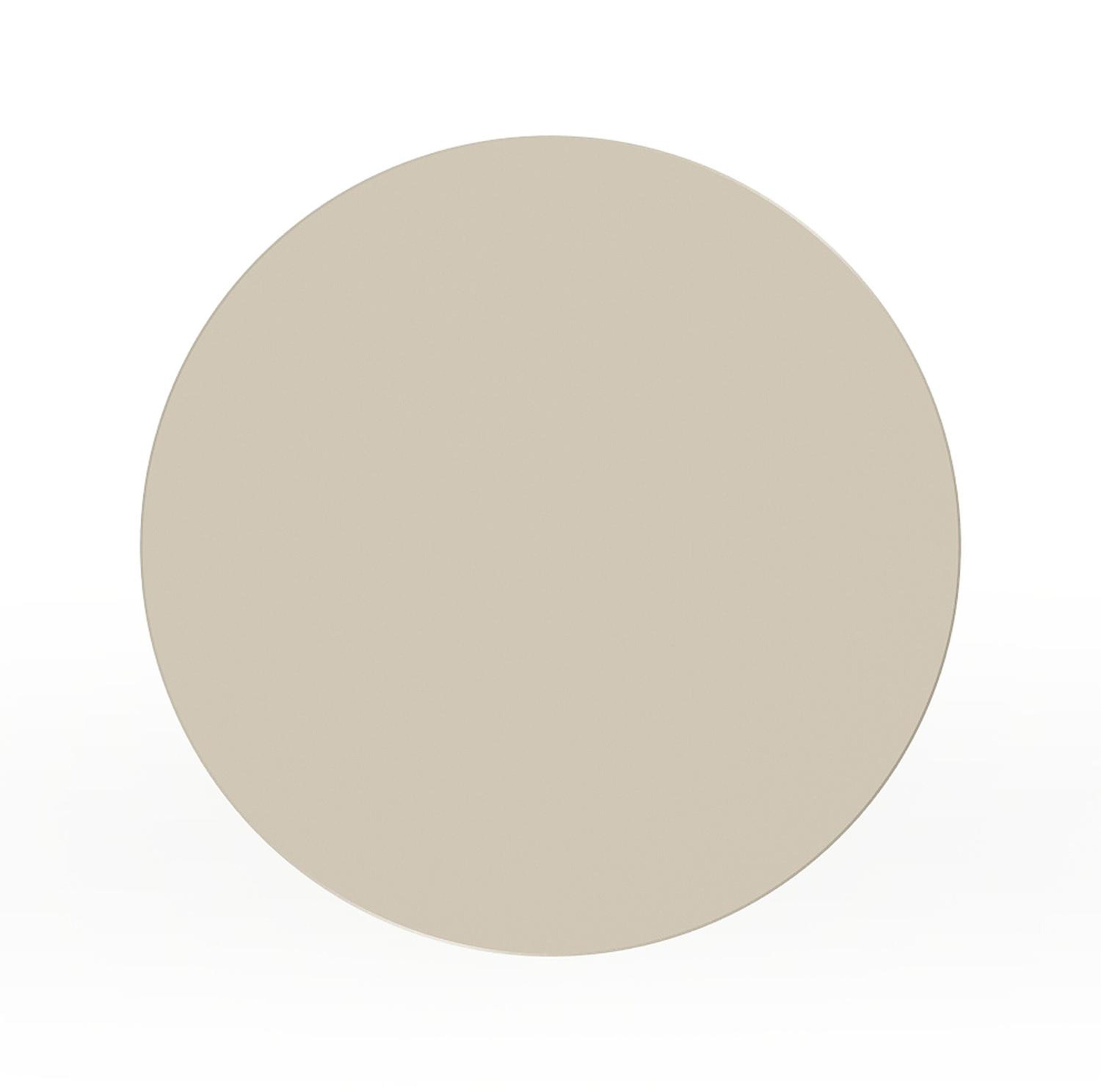 Table d'appoint Bomero en aluminium beige - Diam. 34 x Haut. 46 cm