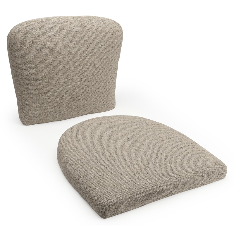 Coussin de chaise luxe (siège et dos) (luxe) Orso en All Weather Cosytica marbella beige