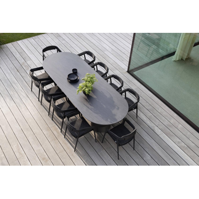 Bodino loungetafel in wit aluminium - L 83 x B 83 x H 25 cm