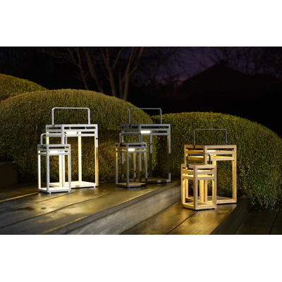 Lampe solaire d'extérieur à LED Vesper - teck