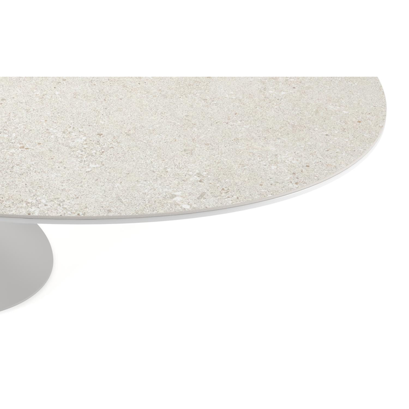 Fano tuintafel in wit aluminium en volkeramiek shilin - L 290 x B 148 x H 75 cm