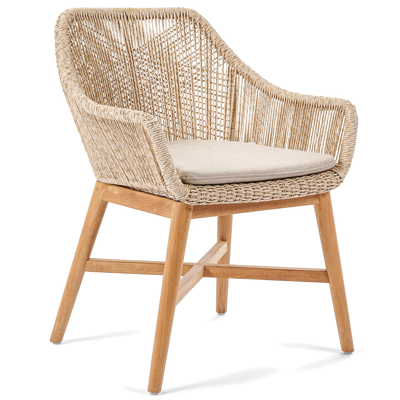 Borgo stoelkussen in all weather sunbrella® luxe natte heather beige